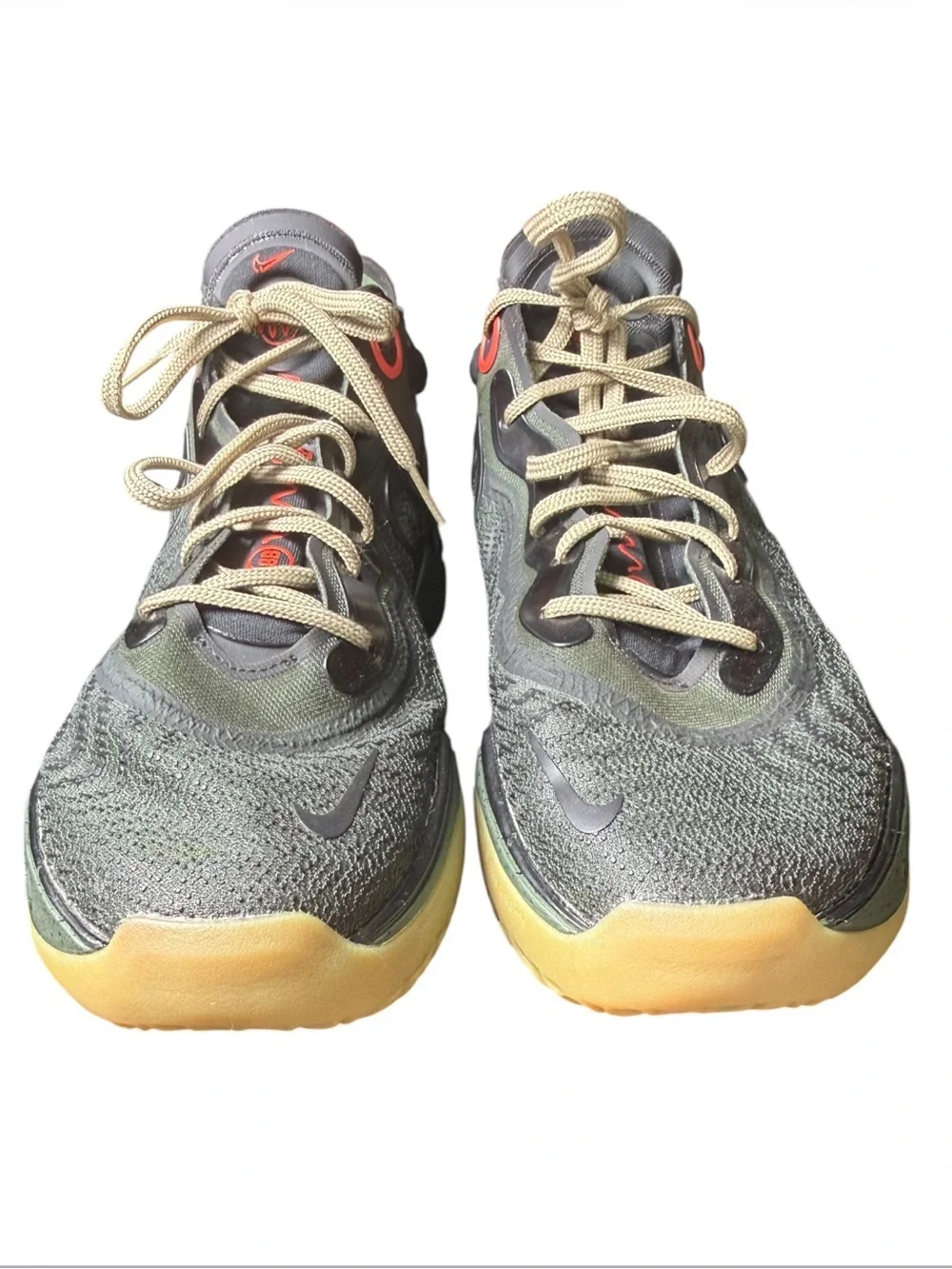 Nike Air Zoom GT Run EP Basketball Shoes Carbon Green Khaki Sz 13